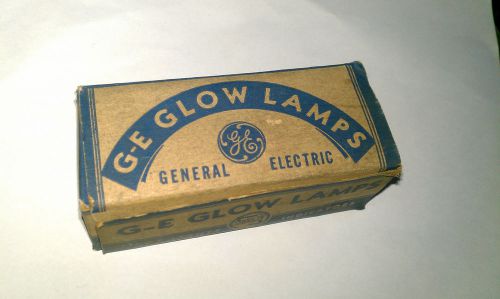 Vintage GE NE-48 Glow lamps, pilot light indicators 1/4 W 105-125v orange 1 box