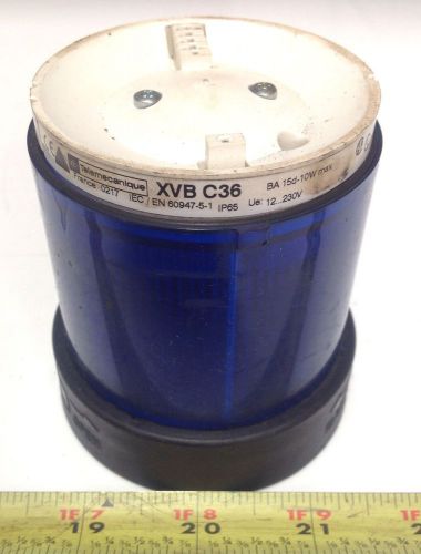 Telemecanique 10w blue led stack light xvb c36 for sale