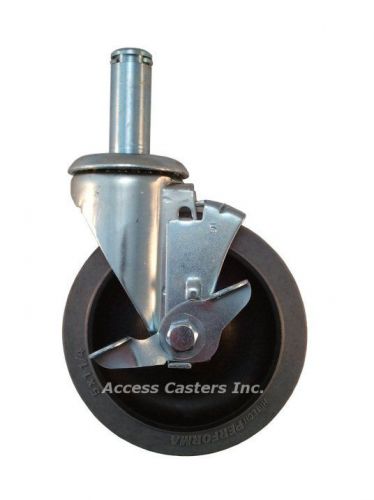 5aicnsb conductive wheel wire post stem caster with brake, 5mcb 250 lbs capacity for sale