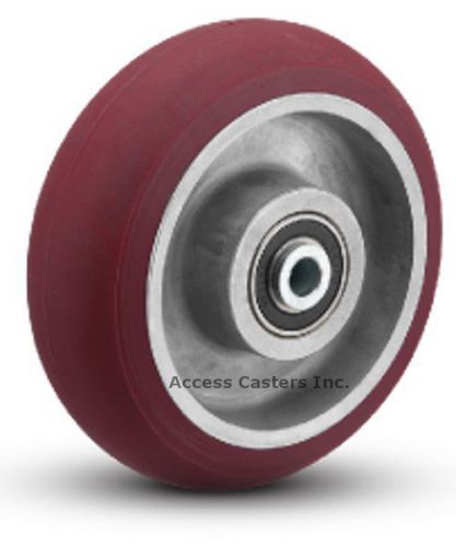 AX0822808 8&#034; x 2&#034; Round Tread Polyurethane On Aluminum Wheel, 1,500 lbs Capacity