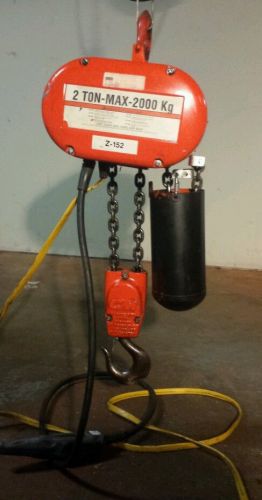 Cm lodestar r 2 ton electric chain hoist for sale
