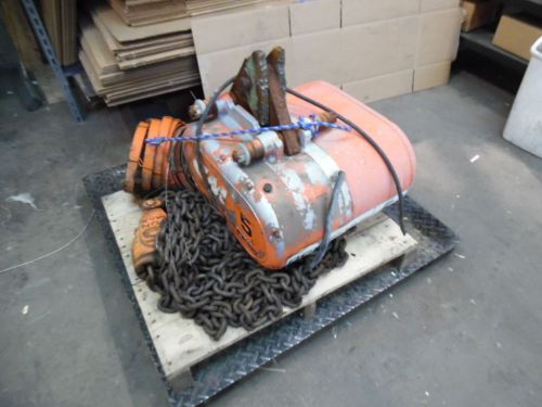 C m hoist, 5 ton, model# 7018, max ton 5, speed 20 fpm, 480-3-60 pwr supply,used for sale