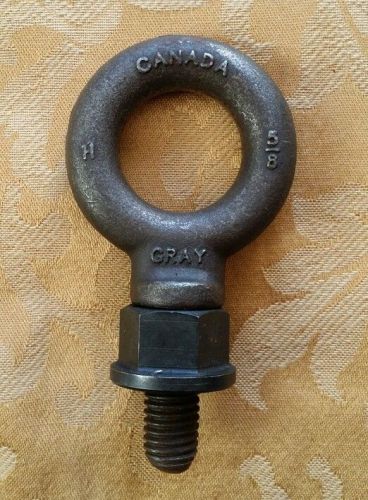 Canada gray 5/8&#034; forged eye bolt with nut bs-20 h4 13/4&#034; shank shoulder eye bolt for sale