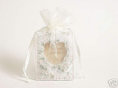 20 PCS 5x7 Ivory Organza Fabric Bags, Party Favor