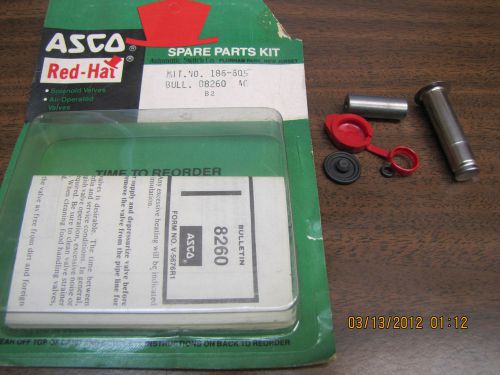 New asco red-hat spare parts kit kit no. 186-605 bull. d8260 ac b2 for sale