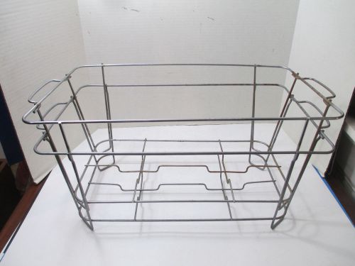 Lot of 2 industrial metal basket crates wire bin freezer dairy egg farm for sale