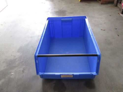 29&#034;x18&#034;x12&#034; huge lf291812 plastic storage stacking bin plastibin akrobin blue for sale