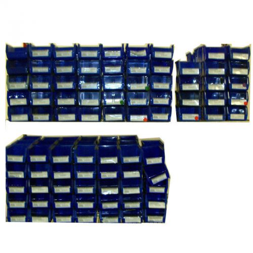 Lot of 244 AkroBIn Stackable Storage Containers 2 Sizes 30220 30210