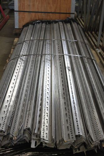 Used 14-gauge slotted angle, 2.25&#034; x 1.5&#034; x 10&#039; for sale