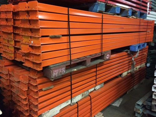 12&#039; teardrop style pallet rack beams , 2500 lb capacity , bundle of 24 beams for sale