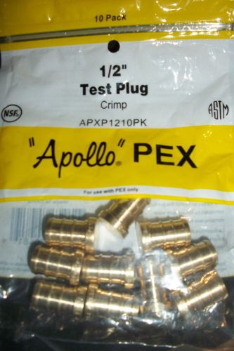 APOLLO~PEX 10 PACK~1/2&#034; TEST PLUG~NEW~APXP1210PK