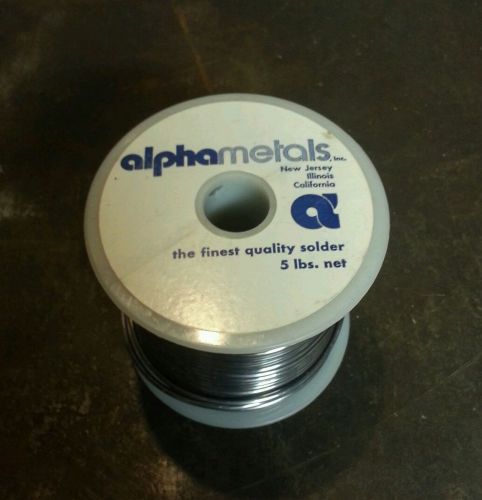 Alpha metals 5 lbs 40/60 .093 solder solid wire