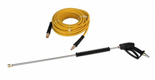 Animal fat resistant pressure washer hose 3/8&#034; 100&#039; 4000psi giant 36&#034; wand + gun for sale