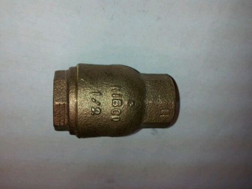 NEW NIBCO T-480 1/2&#034; BRASS RING CHECK VALVE 250 CWP