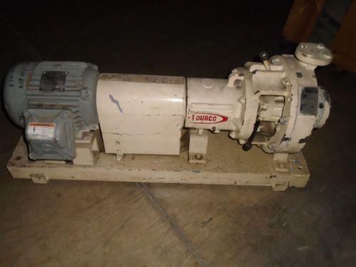 Durco mark ii centrifugal pump size 2x1-10/90 with 5hp drive for sale