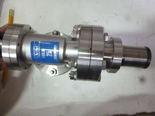 Manual sls ulvac vulh 25, 90° vacuum valve with conflats vacuum adapters l650 for sale