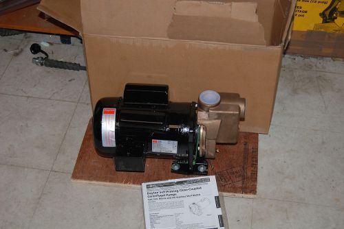 Dayton 2zxr4 centrifugal bronze pump  115/230 1.5 npt port new for sale