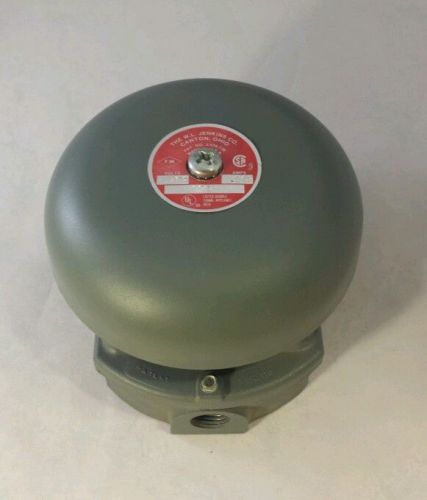 W.l. jenkins model 2225 signal alarm bell 6&#034; dia 120 v .045 amp fire school bell for sale