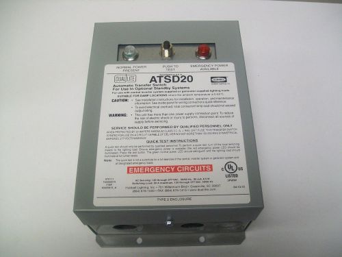 DUAL-LITE ATSD20 20 Amp Auxiliary Transfer Switch New in the Box