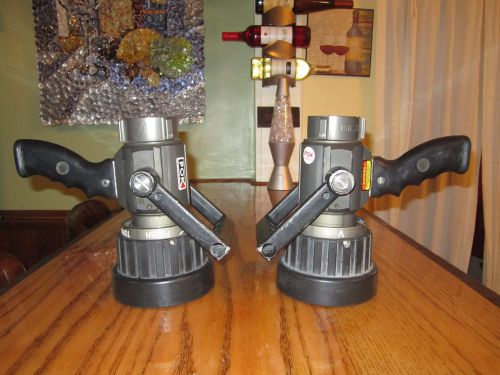 POK Tornadomatic 750 2375 60-300 GPM 100 PSI 1.5&#034; F Inlet PAIR OF 2 Fire Nozzles