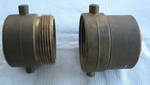 Bronze fire hose connector  2 1/4&#034; id for sale