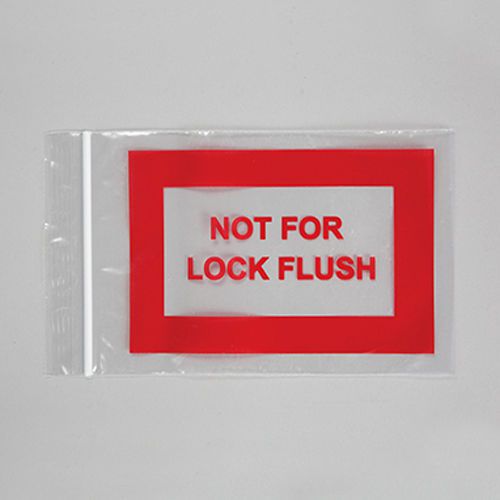 Health Care Logistics Not for Lock Flush Bag - 100 Bags Per Package