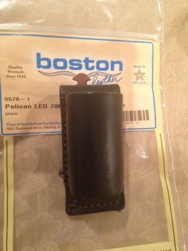 Boston Leather 5578-1 Plain Black Leather Loop For Pelican 7060