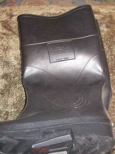 TINGLEY  BLACK RUBBER  Fishing/ Wading BOOTS~Size 12