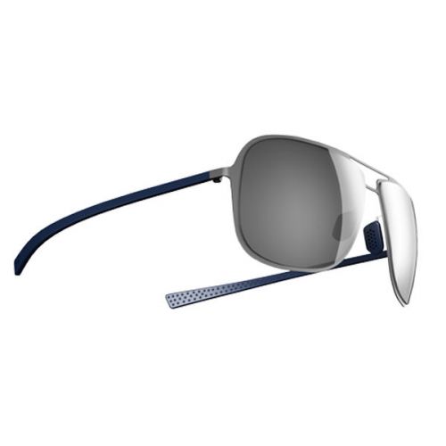 Under armour 8600056-934001 alloy satin silver frame navy rubber gray lens for sale
