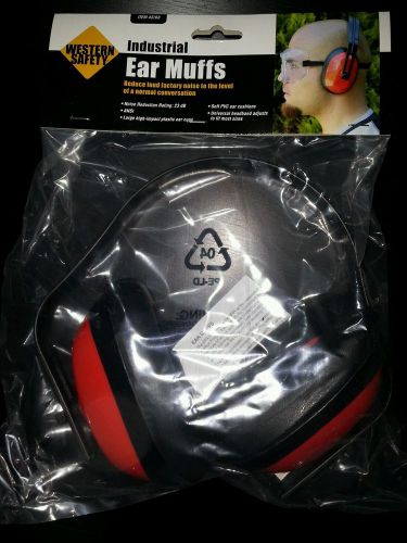 Western Safety Industrial Ear Muffs, Noise/Sound Rating 23dB, ANSI-certified