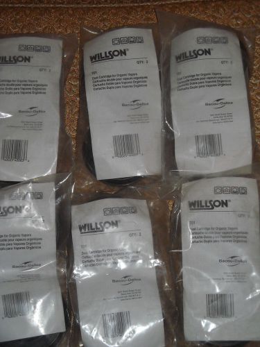 6  2pk Willson T01 respirators filters cartridges new sealed