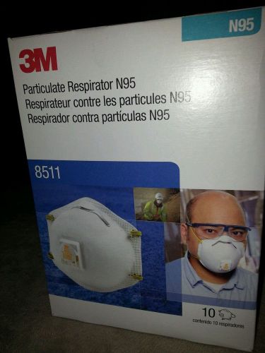 3M Particulate Respirator N95,model 8511, 10pc packages, new in the box
