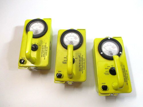 Lot of 3 ocd item no. cdv-715 model no. 1a victoreen radiation survey meter for sale