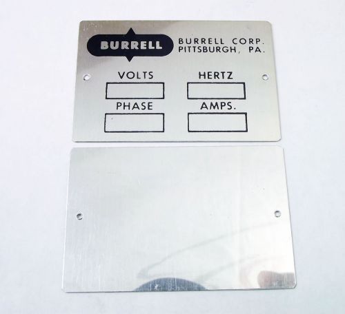 (cs-688) blank aluminum tag id plate 2.24 x 1.52 for sale
