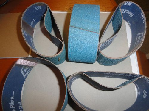 2&#034; x 12 5/8&#034; norton 60 grit sanding belts, 78072781787 for sale