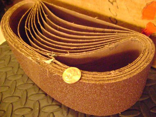 Belt Sanding Belts 3&#034; x 23-3/4&#034; x 40 Grit Sandcap Abrasives 10pcs