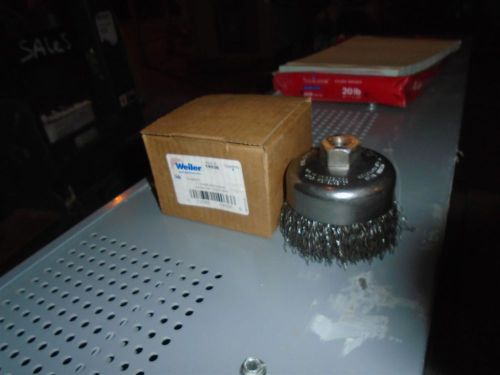 WEILER 14036 4 INCH CRIMPED 0.020 WIRE CUP BRUSH NEW FREE SHIP IN USA