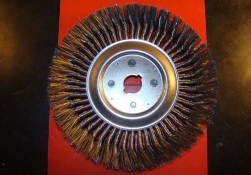 Weiler 08219, 12&#034; standard twist wire wheel brush, 1- 1/4&#034; arbor, .016&#034;wire/ki2/ for sale