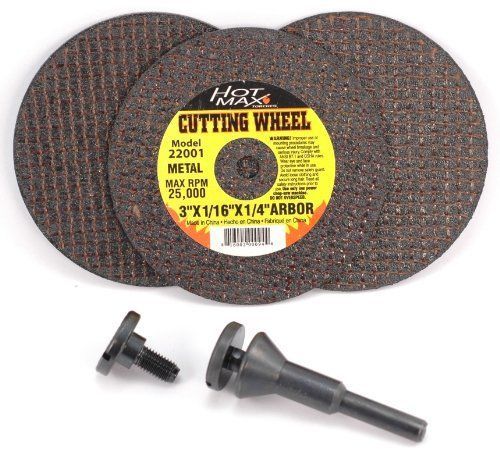 Hot max 26182 1/4-inch and 3/8-inch arbors mandrel and cut off wheel kit new for sale
