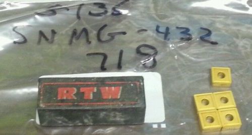 Rtw snmg 432 grade 718 indexable inserts (pack of 5) for sale
