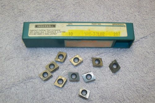 INGERSOLL  CARBIDE INSERTS    YPE -33L02     GRADE  207    PACK OF 10