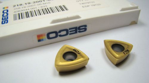 SECO Carbide Milling Inserts 218.19-200T-05TM10 F25M Qty 2 [1385]
