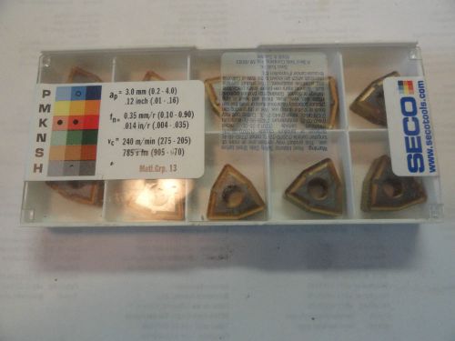 Seco carbide turning inserts, wnmg 433-m4, grade tk2000 for sale