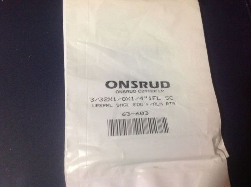 Onsrud 3/32 Solid Carbide One Flute O Flute for Alum. End ill machining