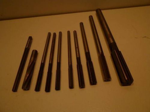 Qty 10 Machinist  Reamers of various sizes 3/4&#034;-5/16&#034;