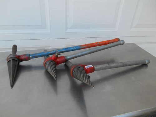 Lot of 3 Ridgid Pipe Reamer pipe reamers  ratcheting