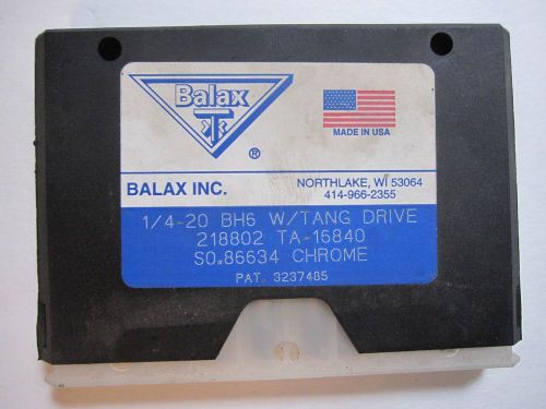 Balax 1/4-20 bh6 w/tang drive thread forming taps for sale