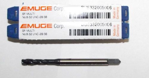 3pc 8-32 Emuge MultiTap Spiral Flute