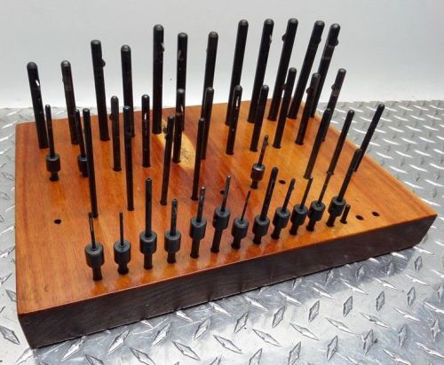 43 PIECE LOT OF DEBURR MASTER SPRING LOADED DEBURRING TOOLS 5/64&#034; TO 1/2&#034;
