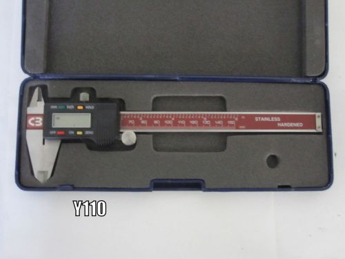 8&#034; digital caliper 4-key 0.0005&#034; key calipers with hold chicago brand for sale